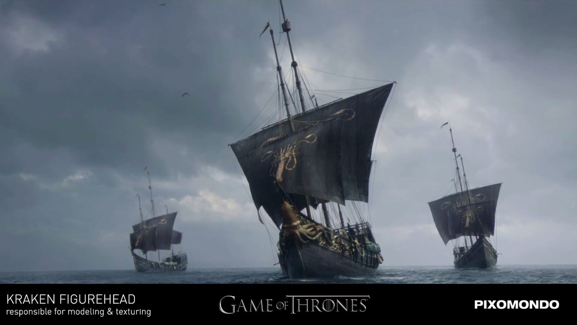 Kraken figurehead - Game of Thrones - Pixomondo