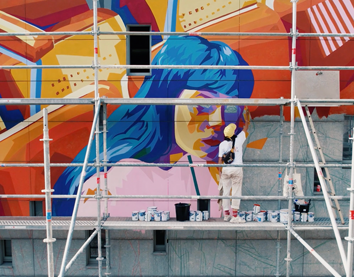 BRASSART Aix-en-Provence - Les artistes investissent les murs du campus !