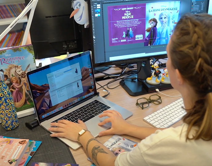 BRASSART news: Angèle, assistante directrice artistique chez Hachette Disney & Heroes