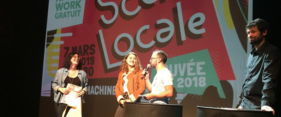 Manon, étudiante de l’école Brassart à crée l’affiche de l’afterwork de la Scène Locale à Tours