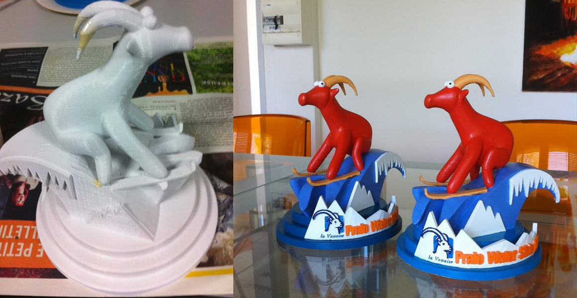 modélisation 3D d’un trophée par des étudiants de l’école d’animation 3D Brassart