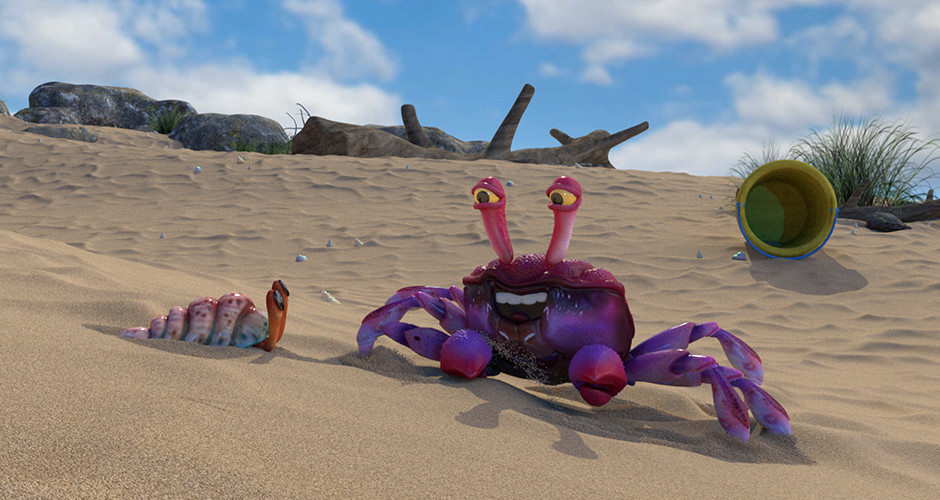 projet école 3d & vfx animation : Sauté de crabe