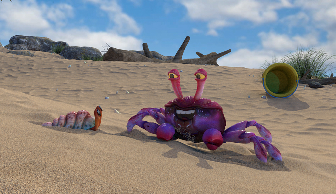 Sauté de crabe : projet cursus animation 3d / jeux vidéo game art - années 2 à 4