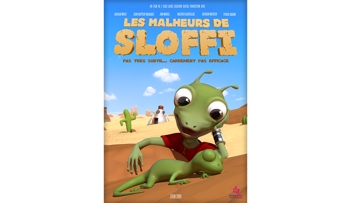 Les Malheurs de Sloffi : projet bachelor animation - 3d vfx & jeux vidéo / game art
