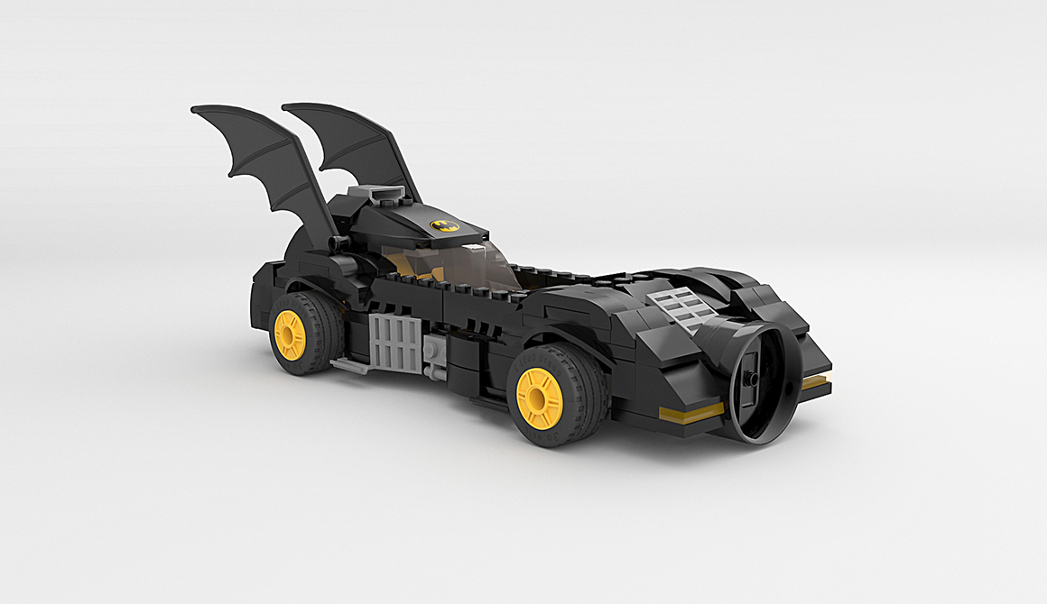 Batmobile Lego : projet 3d animation / video games game art course - year 2 to 4