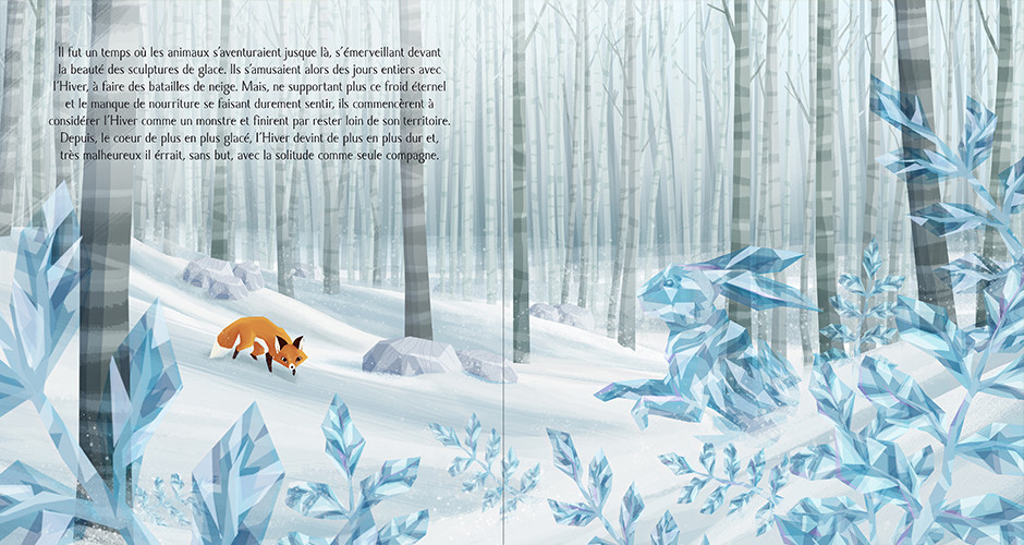 projet école graphic arts illustration : Au cœur de l’hiver