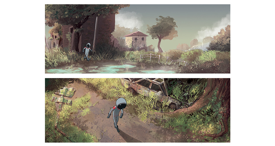 projet école arts graphiques illustration : Angoulême - Le scaphandre