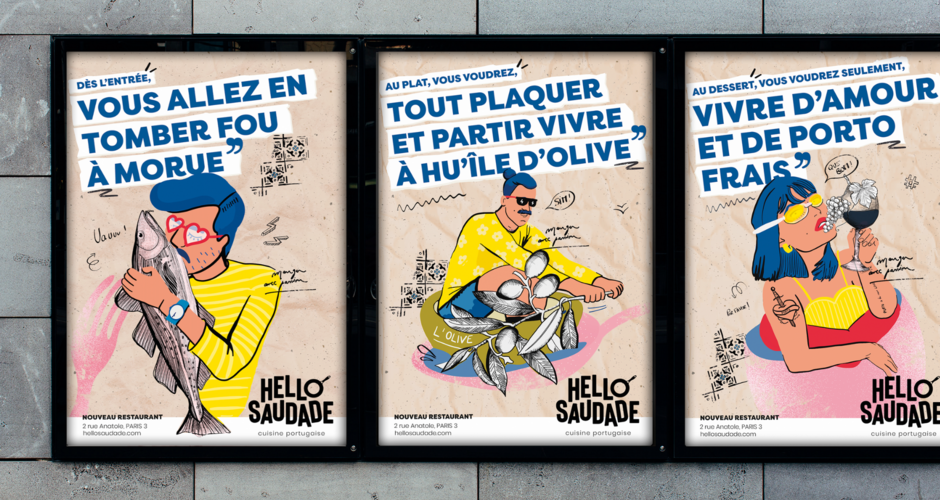 projet école design graphique et digital : Hello Saudade