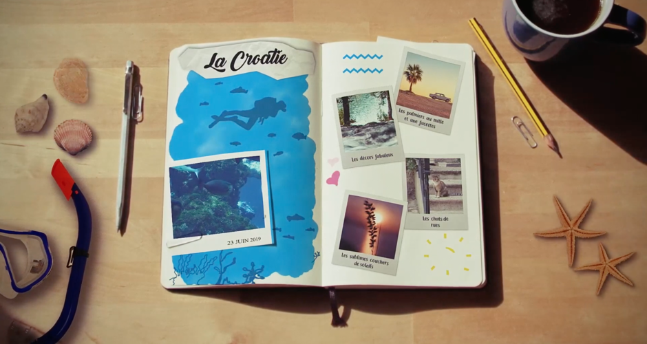 projet école graphic and digital design : Carnet de voyage