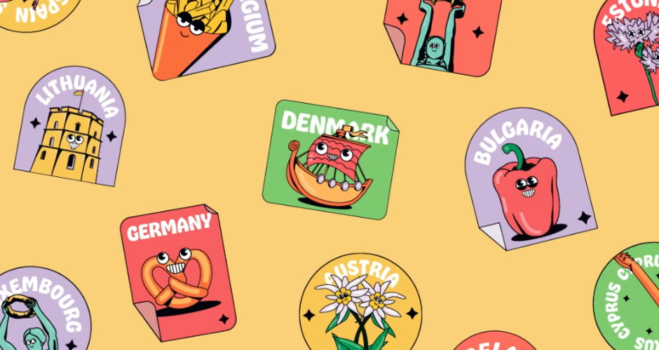 projet école design graphique et digital : Des stickers sur ma valise