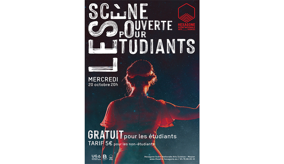 Affiche Scène ouverte de l’étudiant : projet graphic and digital design course - year 2 to 4