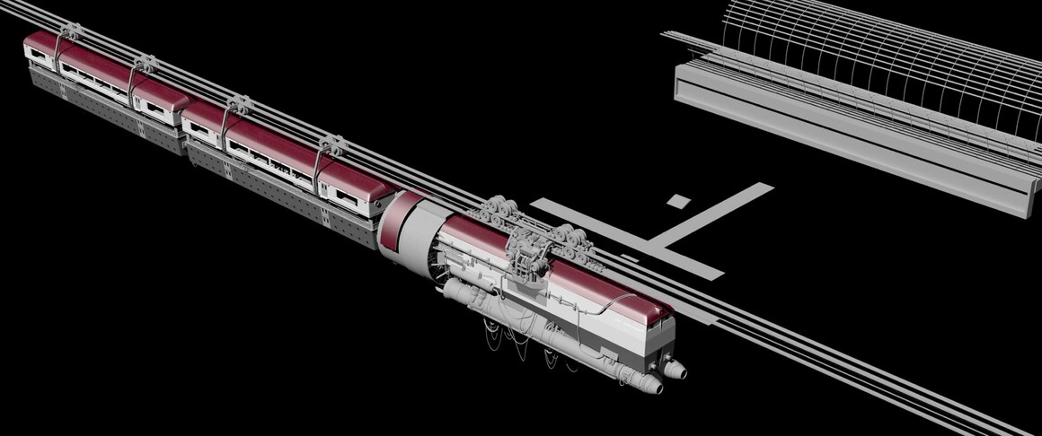 Station de métro Retropunk : projet 3d animation / video games game art course - year 5