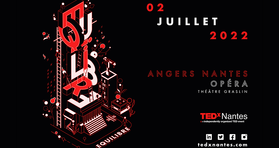 projet école design graphique et digital : "Équilibre" - BRASSART X TEDXNantes