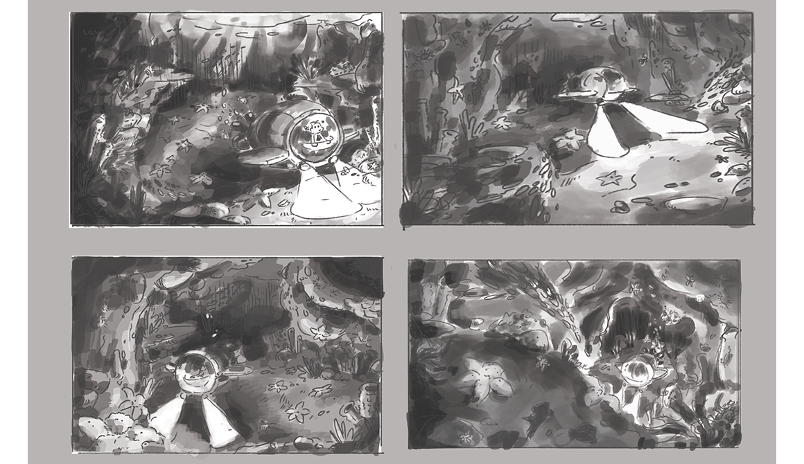 Concept Art - Un peu plus près des étoiles : projet cursus arts graphiques illustration - années 2 à 4