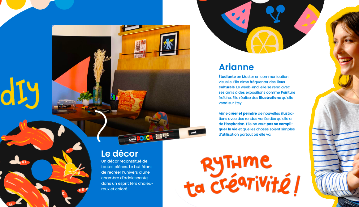 POSCA - Rythme ta créativité ! : projet cursus design graphique et digital - années 2 à 4