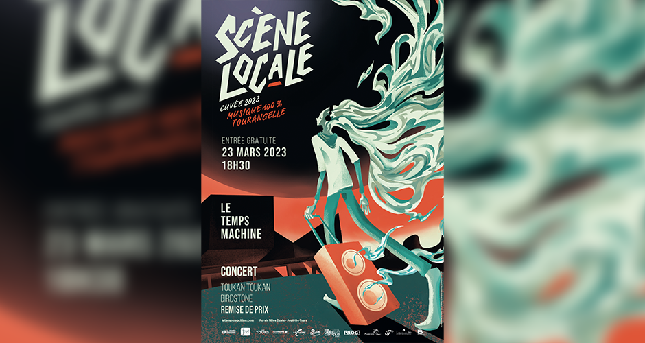 projet école design graphique et digital : Une affiche pour la "Scène Locale" de Tours