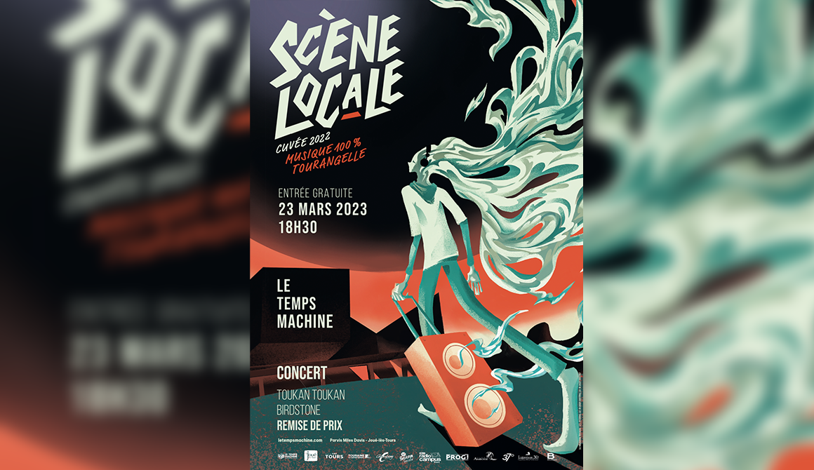 Une affiche pour la "Scène Locale" de Tours : projet cursus design graphique et digital - années 2 à 4