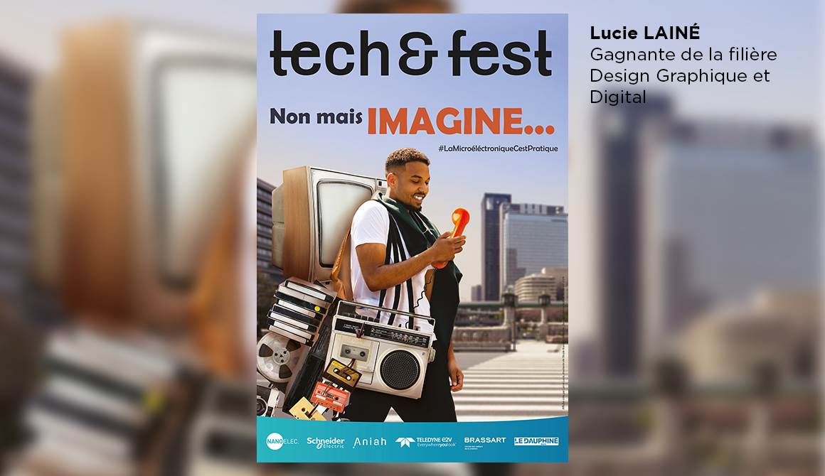 Concours d’affiche pour le tech&fest : projet graphic and digital design course - year 2 to 4 graphic arts illustration course - year 2 to 4