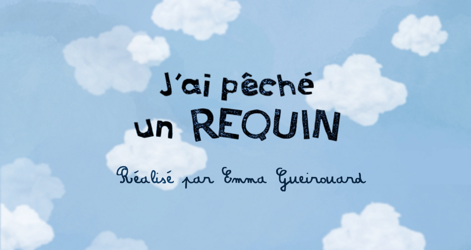 projet école arts graphiques illustration : J'ai Pêché Un Requin