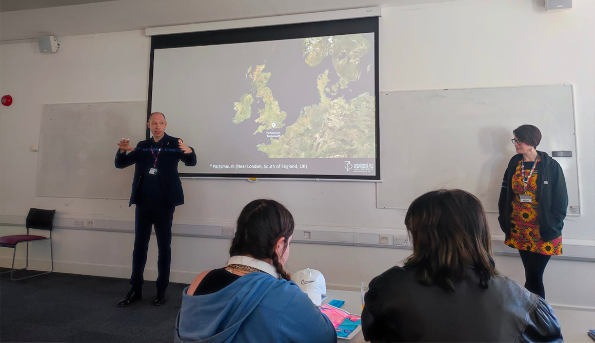 Etudiants de l'école d'art BRASSART Caen à l'université de Portsmouth