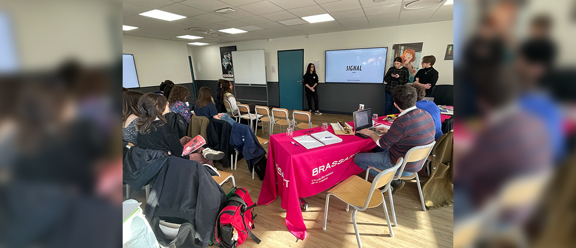 Présentation des étudiants de brassart