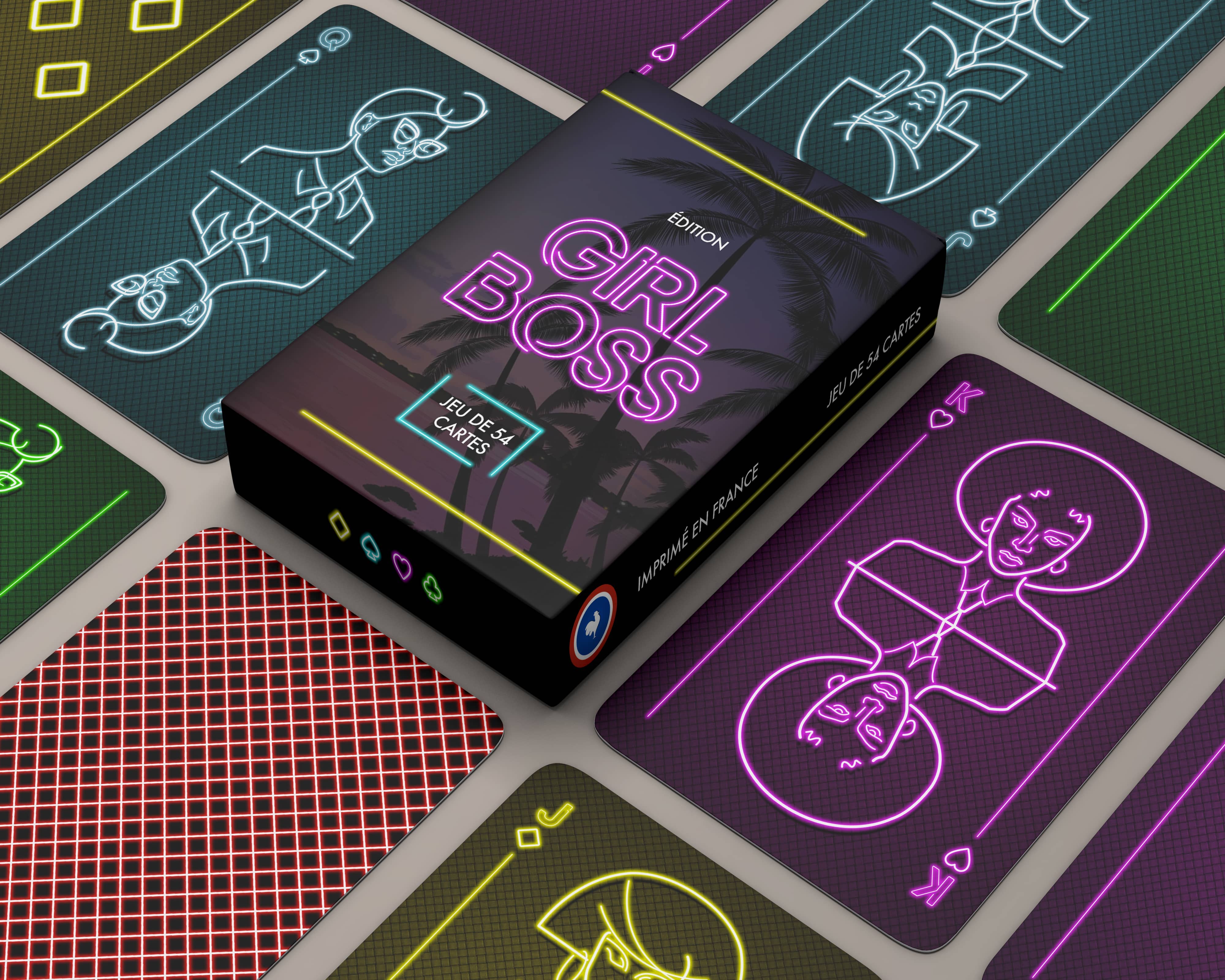 Ecole Design Graphique et Digital BRASSART: Jeu de cartes "Girl Boss"